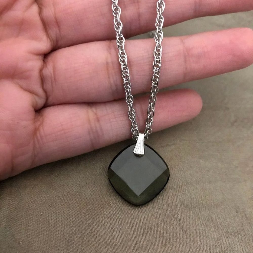Silver Plated Swarovski Crystal Necklace